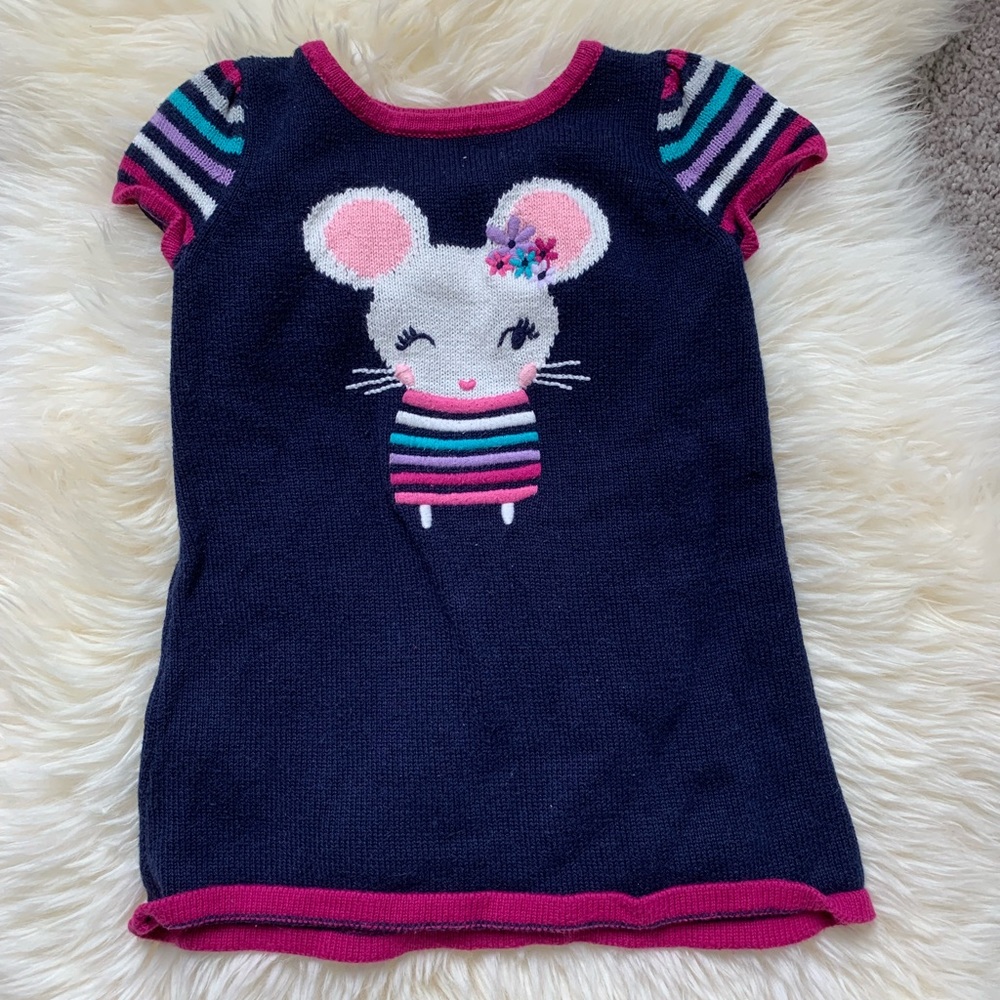 Gymboree Toddler Dark Blue Sweater Dress Size 12-18 months